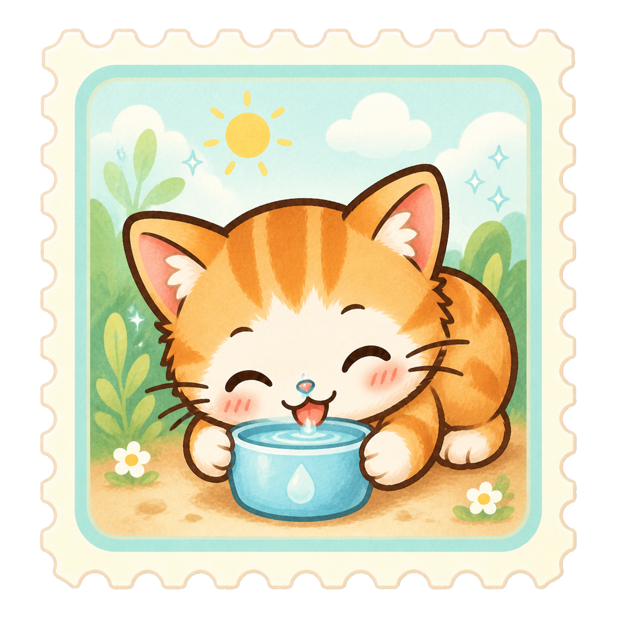Water Whiskers sticker